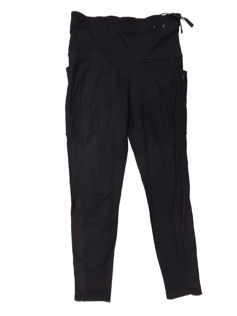 Xersion Quick-Dri 7/8 Ankle Leggings with Pockets Black Small